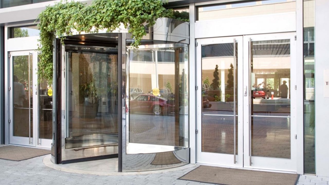 automatic revolving doors