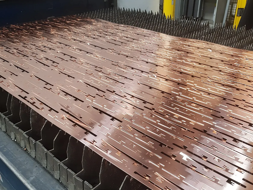 copper laser cutting